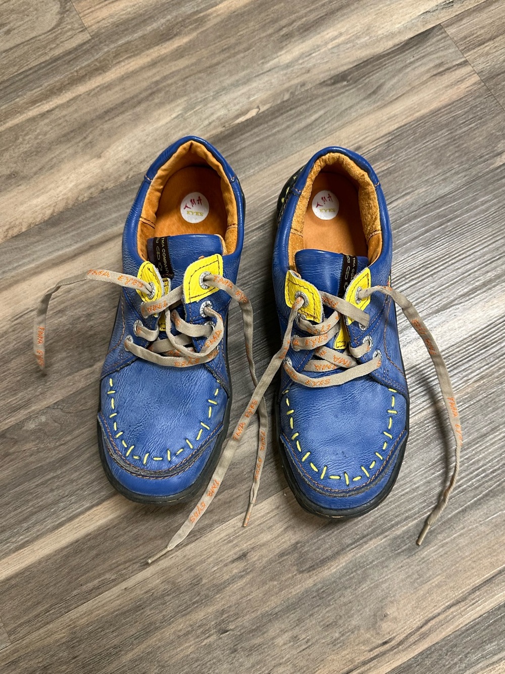 TMA Eyes Blue Lace Up Shoes